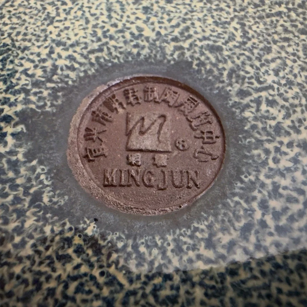 Chinese Jun Ware Style Plate – Mingjun Kiln Mark, Contemporary Yuzhou